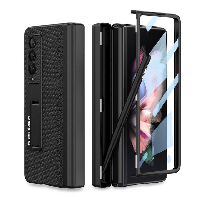 Fashion Magnetic Frame Case For Samsung Galaxy Z Fold 3 & 4 (FREE PEN GIFT)