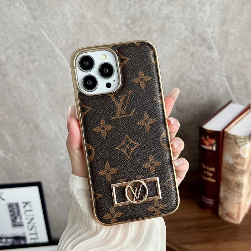Luxury LV Leather magesafe  iPhone case
