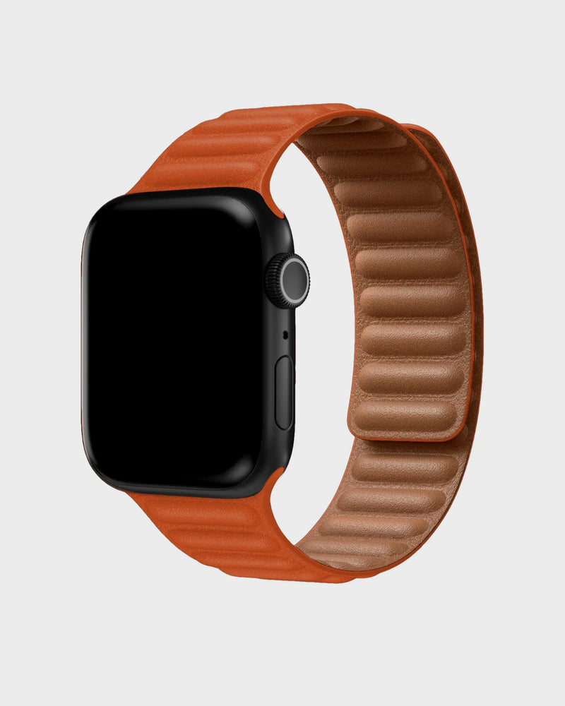 Umber Leather Link Apple Watch