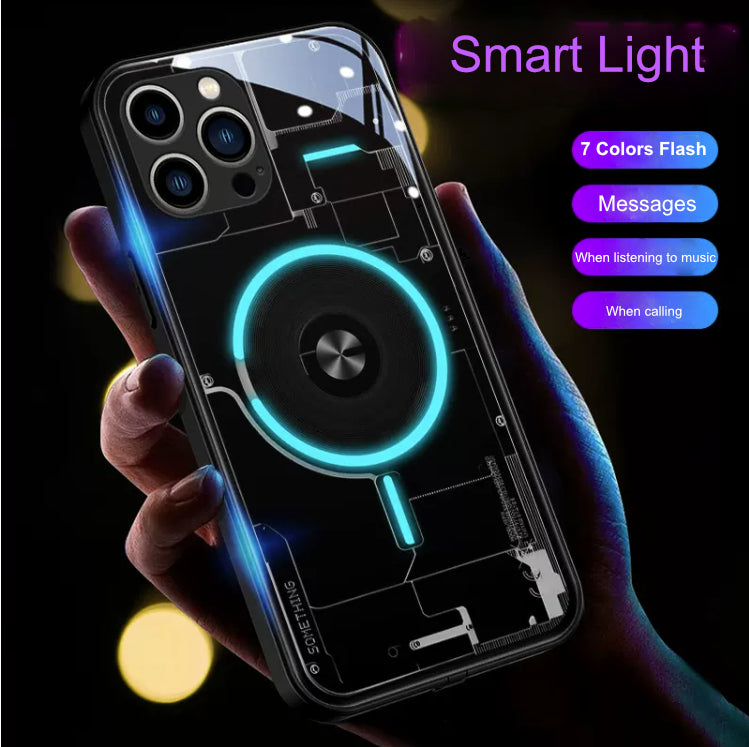 Voice-activated Luminous Magnetic Charging iPhone Case
