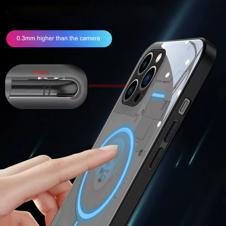 Voice-activated Luminous Magnetic Charging iPhone Case
