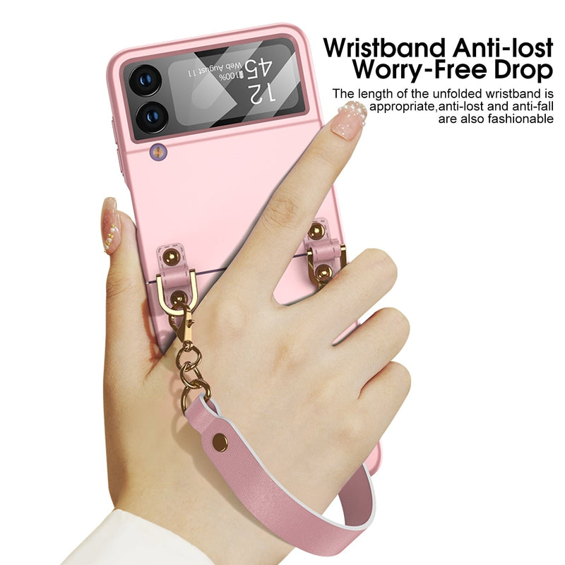 Luxury Case With Strap For Samsung Galaxy Z Flip 4
