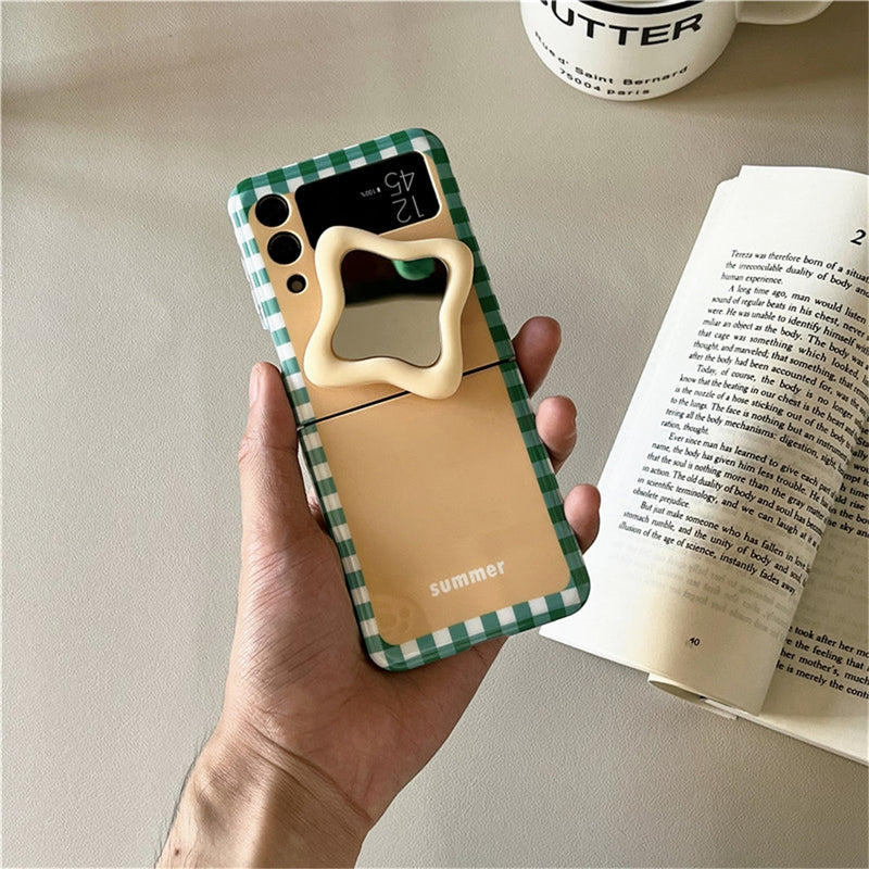 Cute Candy Color Mirror Case for Samsung Galaxy Z Flip4