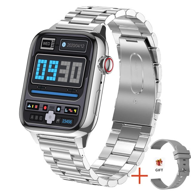 Smart Watch Rotary Button Passcode Lock Screen Fitness Tracker 2022