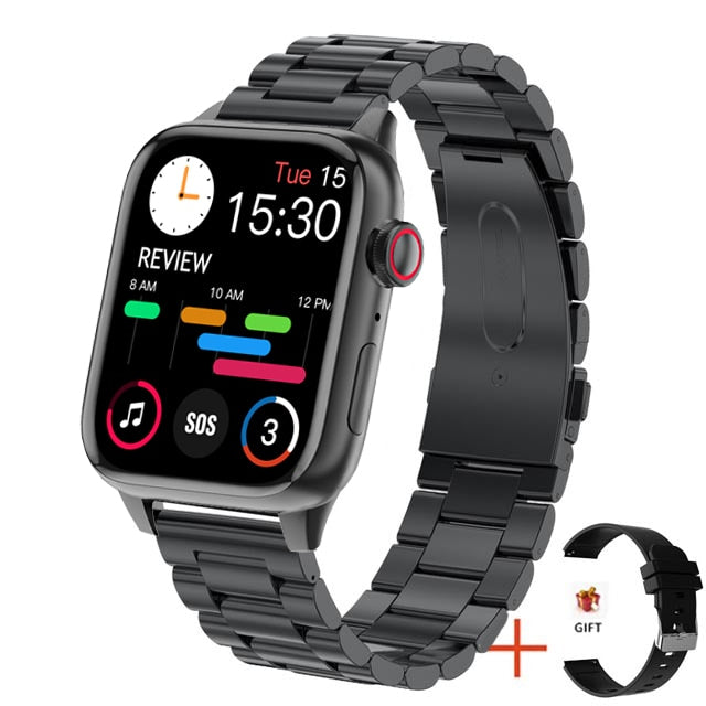 Smart Watch Rotary Button Passcode Lock Screen Fitness Tracker 2022