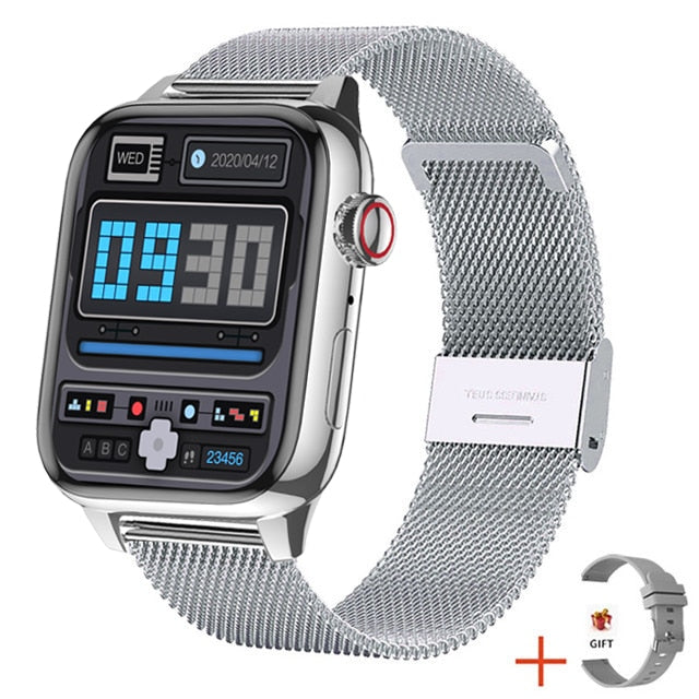 Smart Watch Rotary Button Passcode Lock Screen Fitness Tracker 2022