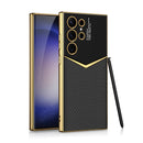 Luxury Electroplated Leather Case For Samsung Galaxy S23 Series