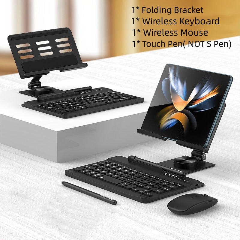 Desk Stand & Bluetooth Keyboard for Samsung Galaxy Z Fold 5