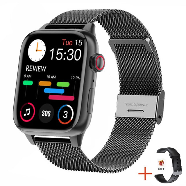 Smart Watch Rotary Button Passcode Lock Screen Fitness Tracker 2022