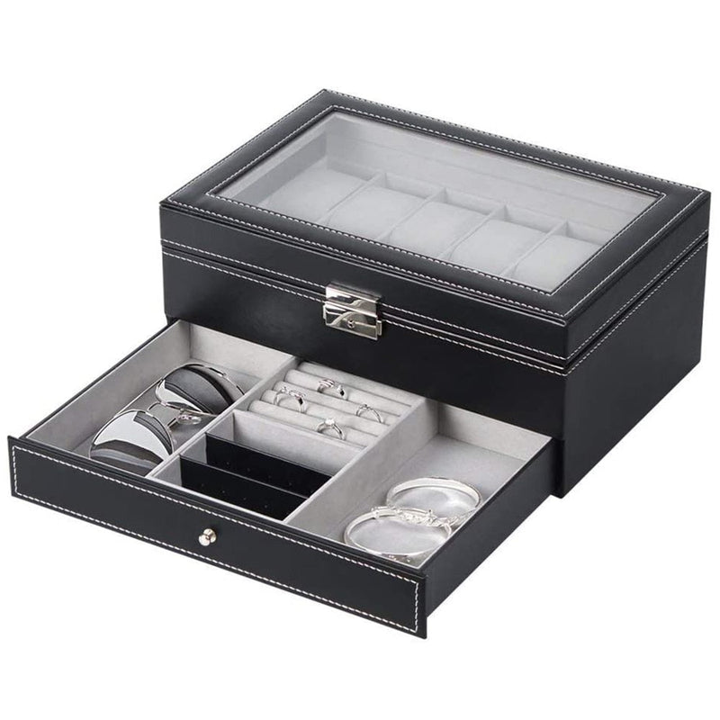 WOOD WRIST WATCH DISPLAY BOX ORGANIZER STORAGE