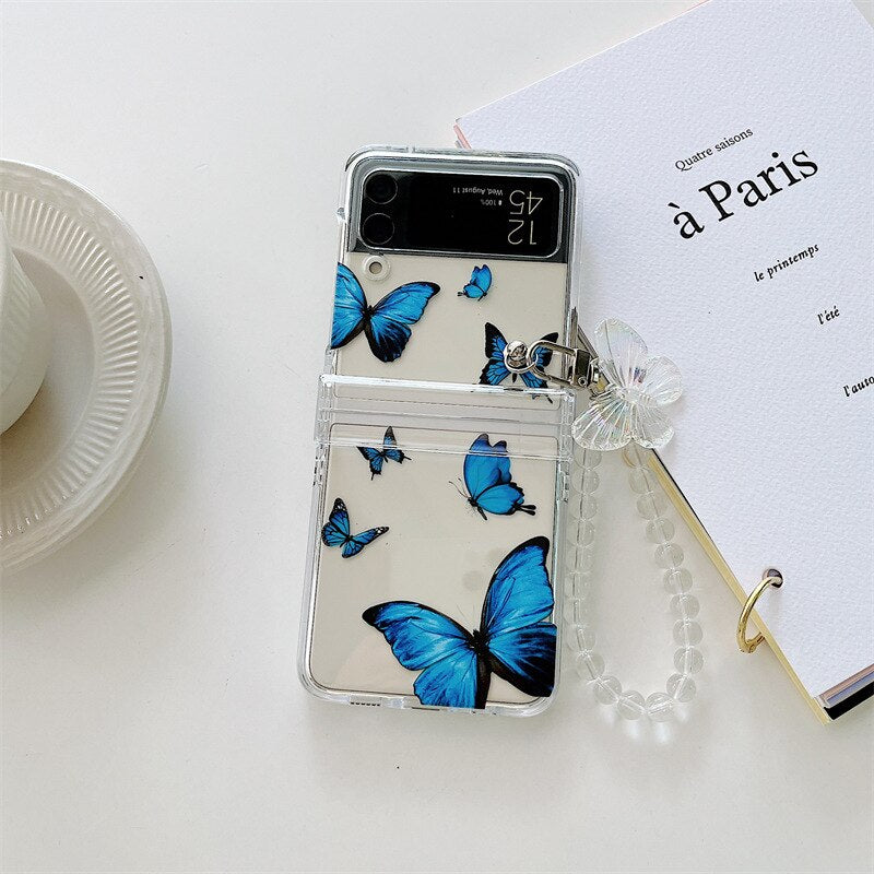 Stylish Cute Butterfly Phone Case For Samsung Galaxy Z Flip 4 & 3