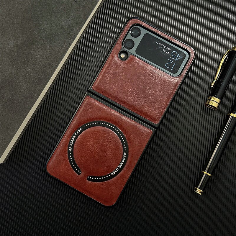 Luxury Business LeatherCase for Samsung Galaxy Z Flip