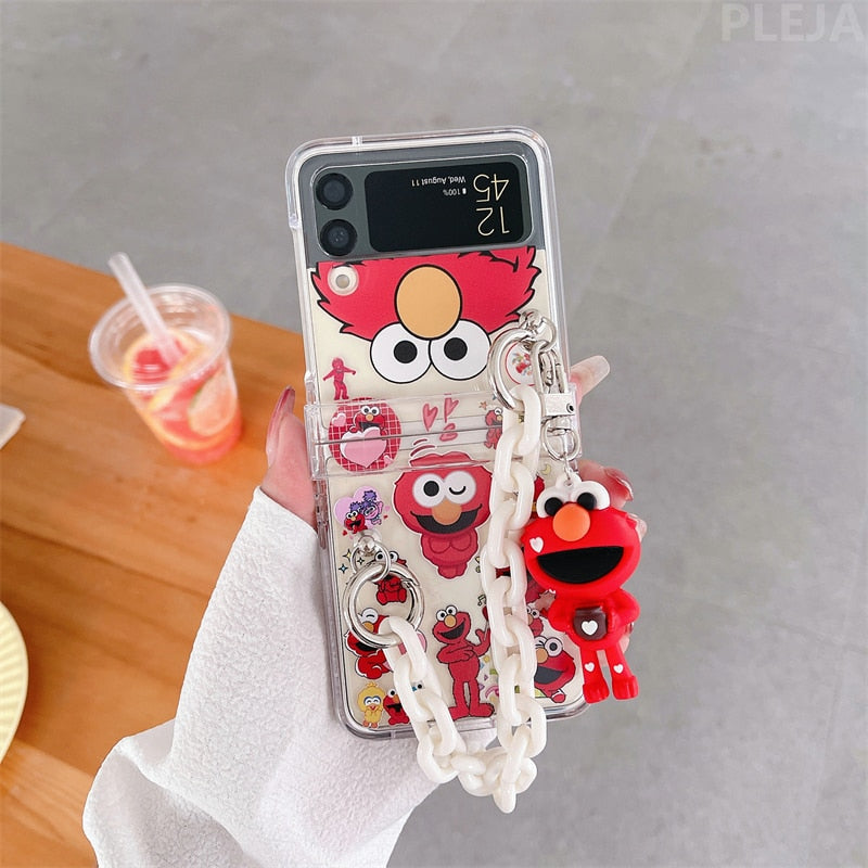 Cute Red Members Phone Charms Case for Samsung Galaxy Z Flip