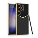 Luxury Electroplated Leather Case For Samsung Galaxy S23 Series