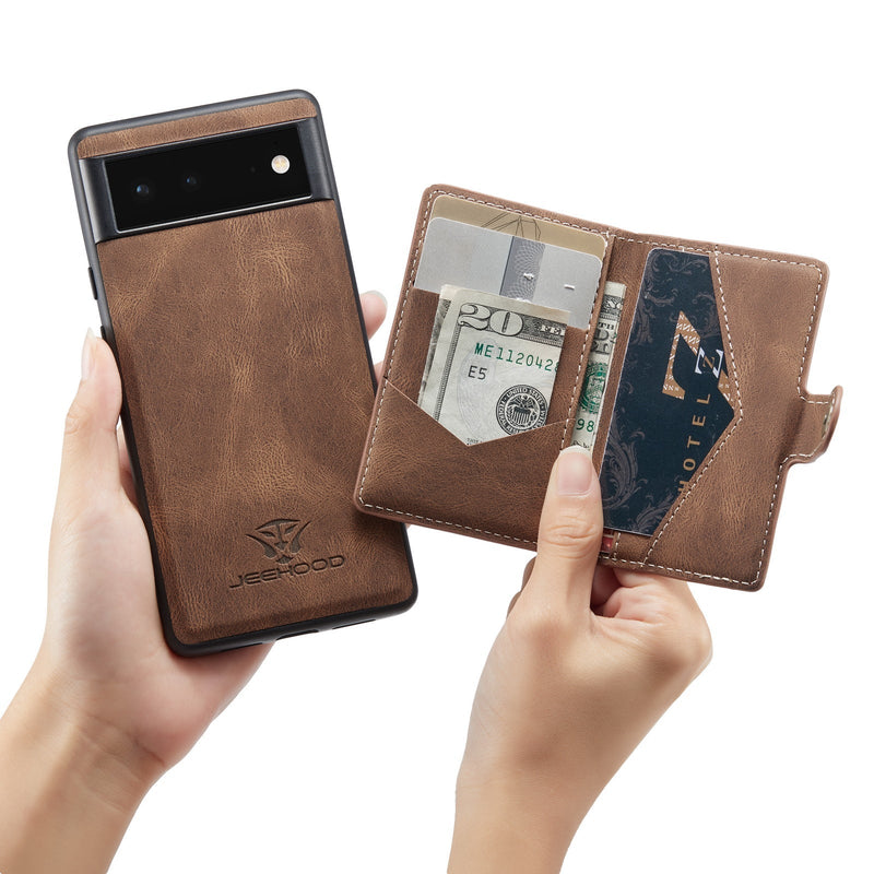 Leather Wallet Magnetic Case For Google Pixel 6