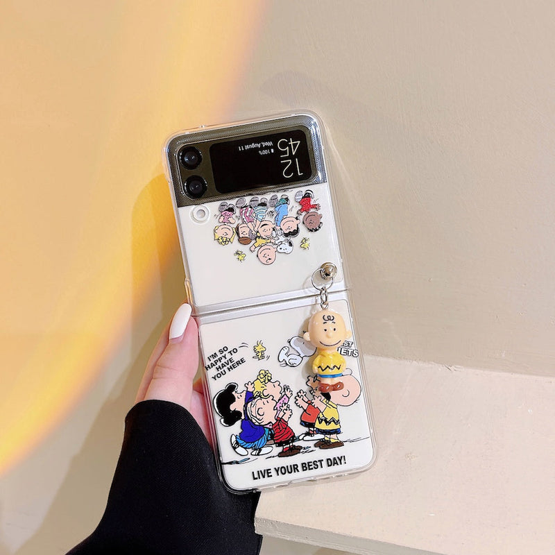 Cute Cartoon Doll Phone Case for Samsung Galaxy Z Flip 3