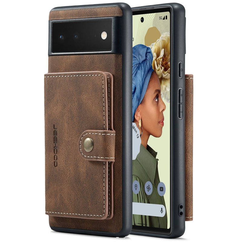 Leather Wallet Magnetic Case For Google Pixel 6